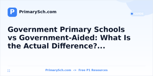 Government Primary Schools vs Government-Aided: What Is the Actual Difference?