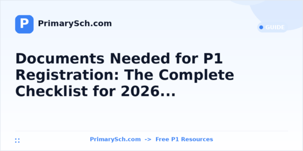 Documents Needed for P1 Registration: The Complete Checklist for 2026