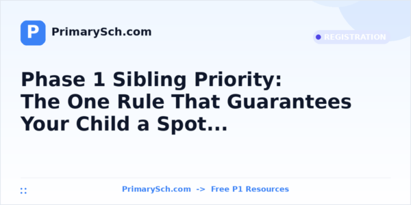 Phase 1 Sibling Priority: The One Rule That Guarantees Your Child a Spot